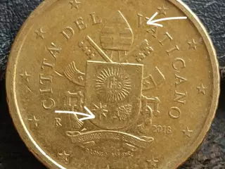 Moneda de 50 centimos del vaticano