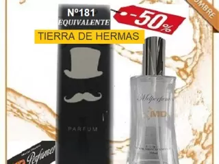 Oferta 10€; Perfume Hombre  TIERRA DE HERMAS Gama Equivalente