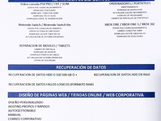 Servicios Informáticos: Webs, Reparación de Móviles y Ordenadores en 24h