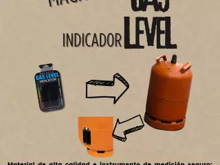 Medidor de nivel de gas de botella de butano o propano