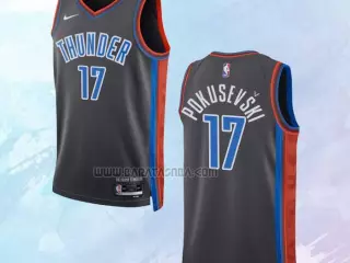 Camiseta Oklahoma City Thunder Ciudad Gris 2022-23