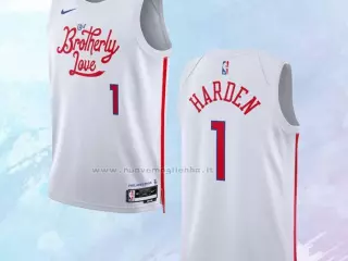 Camiseta Philadelphia 76ers Ciudad Blanco 2022-23