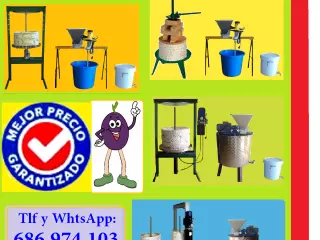 Almazaras pequeñas para aceite, con prensado en frío