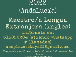 PREPARADOR OPOSICIONES MAESTRO/A INGLÉS