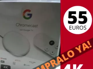 chromecast nuevo 4k con mando