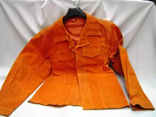 Chaqueta de Piel Pekari legítima color naranja