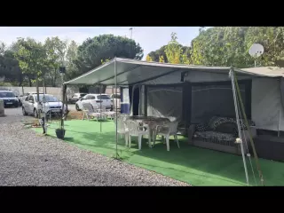 Caravana fija en camping Estrella de Mar