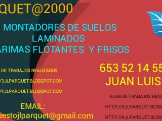 montaje de suelos de maderas laminados