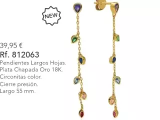 ??pendientes de plata con chapado oro??