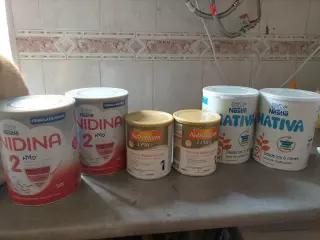 Vendo botes de leche para bebés más barato ya no lo hay