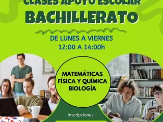 Clases intensivas de apoyo escolar para bachillerato