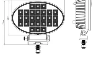 Luz/Foco de Trabajo Led con Interruptor
