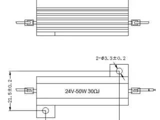 Resistencias de carga ficticia, para luces Led