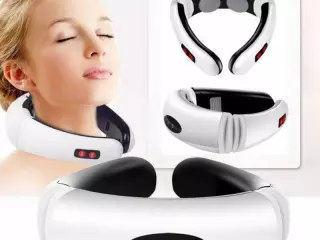 Electric neck massager with far infrared thermal pain relief