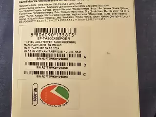 Cargador original Samsung oficial 25w