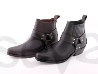 Botas media caña o botin cowboy hombre en piel 4709
