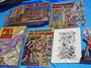 PIEL DE LOBO LAS  2 COLC.COMPL ORIGIN+ALMANAQUES+FIGURA+PINS