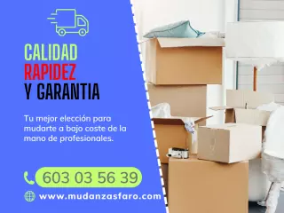 mudanzas: calidad - rapidez y seguridad garantizada