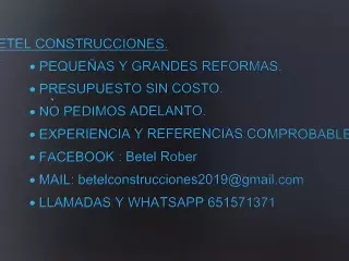 REFORMA INTEGRAL O PARCIAL. EXPERIENCIA Y REFERENCIAS