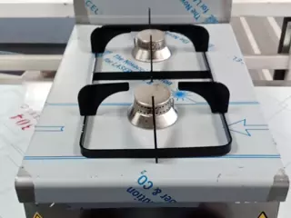COCINA VERTICAL 2 FOGONES A GAS