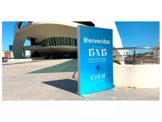 Totem textil led / Monolito tela iluminado