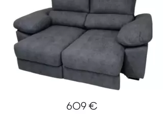 Nuevo sofa 3 plazas carro gris