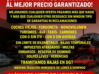 Desguace gabarre SL compramos tús vehículos