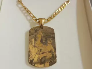 Cadena con colgante Virgen del Carmen