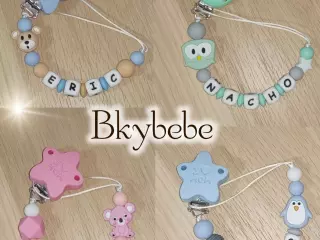 Chupeteros de silicona Bebé personalizados