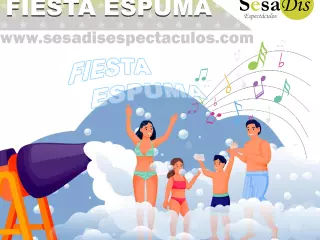 Cañón de espuma. Fiesta de la espuma