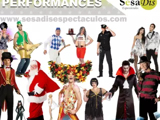 Contratar performances, Personajes