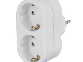 Ladrón de Enchufe Hama 00108876 Blanco 3680 W – Doble Conexión Segura