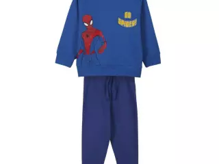 Chándal Infantil Spider-Man Azul 100% Algodón con Sudadera y Pantalón