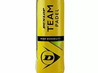 Pelotas de Pádel Dunlop Pack 3 Unidades Amarillo de Caucho Alta Durabili