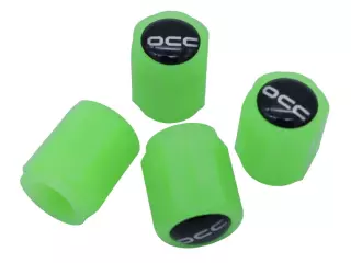 Tapones Válvula OCC Motorsport Fluorescente Verde (4 uds)