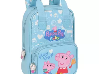Mochila Infantil Peppa Pig Baby Azul Claro 20x28x8 cm con Hombreras