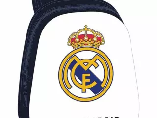 Mochila Escolar Real Madrid C.F. Blanco y Azul Marino 3D – Infantil