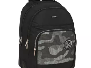 Mochila Escolar Safta Stone Negra 32x42x15 cm – Diseño Ergonómico