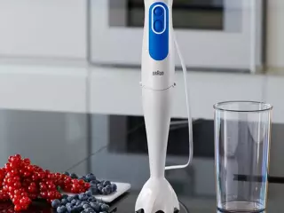 Batidora de Mano Braun MQ 3000 Smoothie Blanco/Azul 700 W con Vaso 600 m