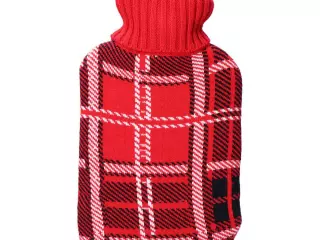 Bolsa de Agua Caliente EDM 76773 Rojo Escocés de Lana 2L – Alivio Térmic