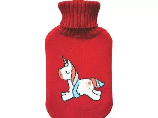 Bolsa de Agua Caliente EDM 76778 Rojo con Diseño de Unicornio – Lana 2L