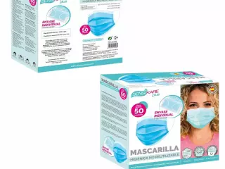 Caja de Mascarillas Higiénicas SensiKare (12 Cajas x 50 Unidades)