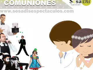 Animación para comuniones. Animadores
