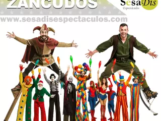 Zancudos. Espectáculos con zancos