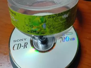 Paquete 25 CD-R Sony 700MB 80min