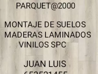 montador de suelos laminados de maderas vinilos spc