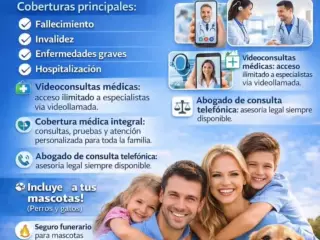 Seguros decesos, vida, salud