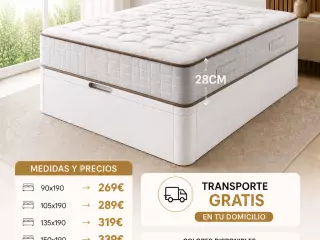 CANAPE+ COLCHON 28CM GROSOR