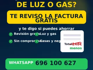 Ahorra en luz y gas con revisión gratis de factura