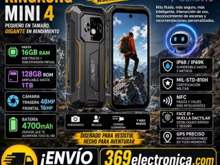 CUBOT Kingkong Mini 4, 4.7" 4G 16GB+128GB en gris o verde